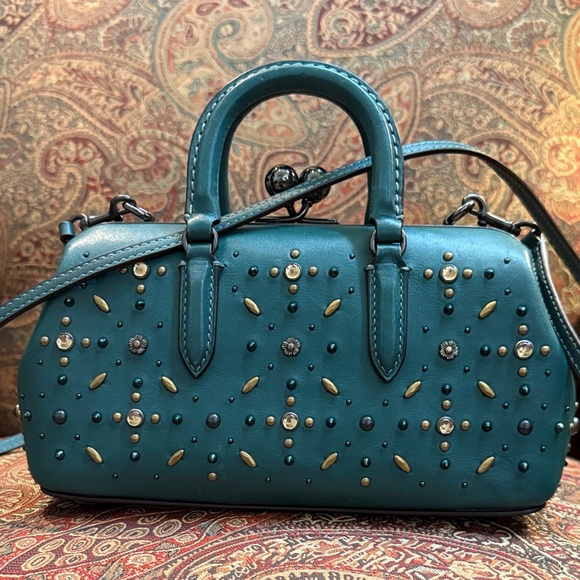 Coach 1941 Kisslock Satchel With Prairie Rivets Limited Edition - Picture 2 of 16
